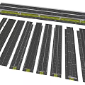 Viaduct Bridge Column Bridge Pier Bridge Viaduct Road High-speed Railway Pier Urban Viaduct Rail Transit Interchange 3d model