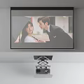 Modern projection curtain projector 3d model