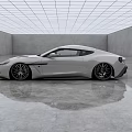 Silver Sports Car With Sleek Exterior Design In Modern Indoor Space And Shiny Wheels