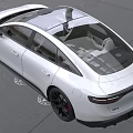 LUXGEN Stylish White Sedan Featuring Sleek Body Lines And Modern LED Headlights