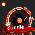 Zhuzhu Road 22 Photo Spot With Vinyl Record Coffee Sign Street Lamp And Music Notes