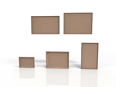 Various Sizes Brown Storage Boxes For Home Daily Organization And Practical Use Needs 3d model