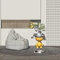 Modern Lazy Sofa Lazy Sofa Corner Set 3d model