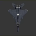 Modern Gray Fighter Jet With Open Cockpit And Detailed Wing Structure 3d model
