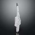White Handheld Professional Equipment With Modern Elongated Design And Multiple Functional Buttons