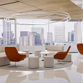 Modern Reception Area Rest Area 3d model