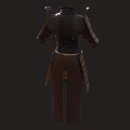 Traditional Samurai Armor Classic Design With Metal Plates And Leather Straps