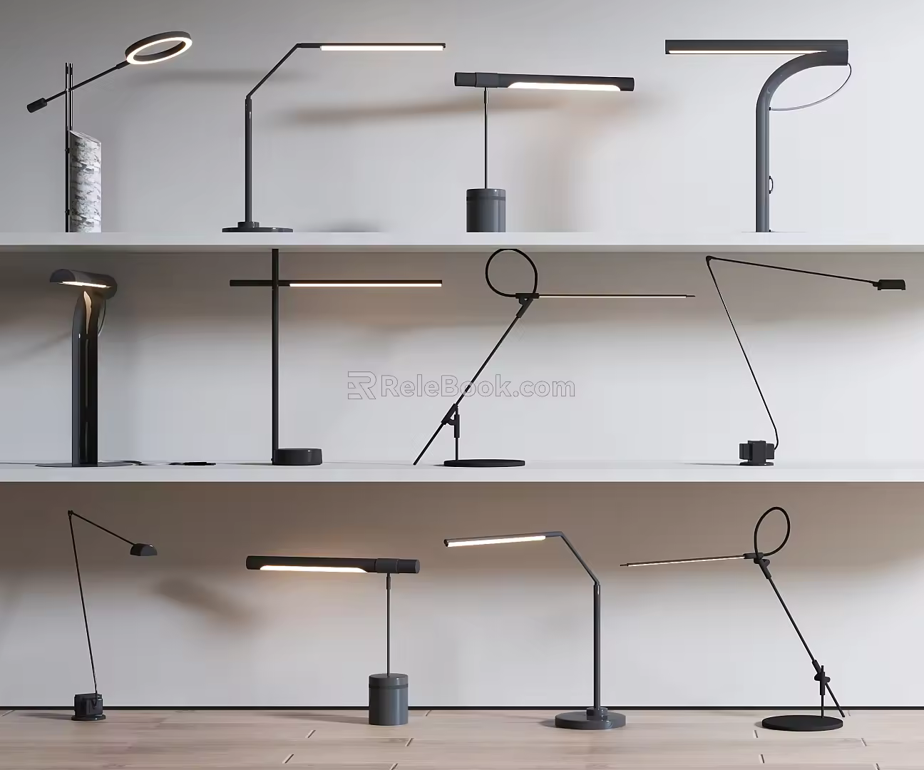 563 Table Lamp Metal Table Lamp Table Lamp Combination Desk Lamp Eye Protection Table Lamp Combination Table Lamp 3d model