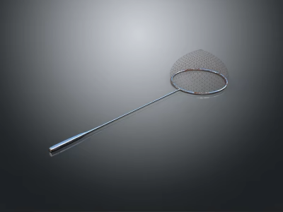 High Quality Badminton Racket With Metal Handle And Netted Frame Design 3d model