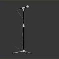 Modern Floor Lamp With Tripod Base And Adjustable Height For Home Use