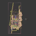 Modern Industrial Factory Complex With Green Landscaping Roads Parking Areas And Vehicles