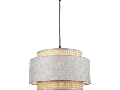 Modern chandelier rattan chandelier 3d model