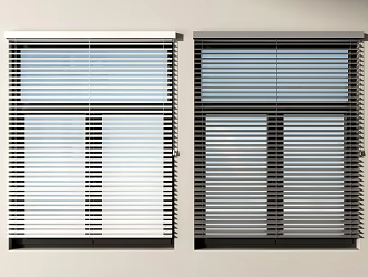 Modern venetian blinds, blackout blinds, lifting blinds, curtain pull blinds, roller blinds 3d model