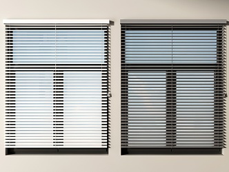 Modern venetian blinds, blackout blinds, lifting blinds, curtain pull blinds, roller blinds 3d model