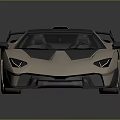 Modern Sleek Sports Car Featuring Black Silver Streamlined Design Rear Spoiler And Alloy Wheels