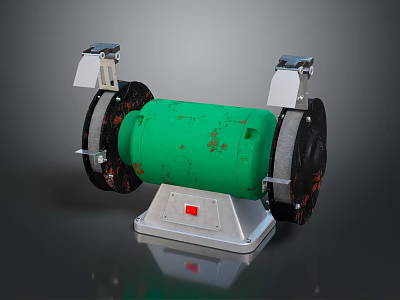 Grinding Stone Grinding Wheel Grinding Stone Rotating Grinding Stone Grinding Chair Household Supplies 3d model