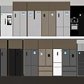 Refrigerator Open Door Refrigerator Four Open Door Refrigerator Double Open Door Refrigerator Three Open Door Refrigerator Double Door Refrigerator 3d model