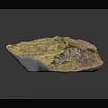 Natural Stone With Yellow Green Pink Color And Rough Natural Surface Texture