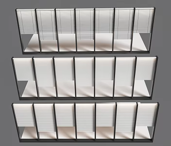 Curtain wall window shutter roller shutter dream curtain 3d model