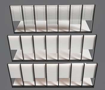 Curtain wall window shutter roller shutter dream curtain 3d model