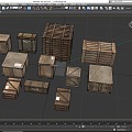 Wooden Boxes Cargo Boxes Cargo Boxes Cargo Boxes Cargo Terminals Cargo Transport Boxes Low Face Number Low Mold Simple Mold Game Video Level Realism 3d model