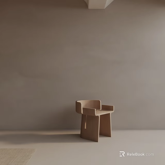 Modern Minimalist Wooden Sidetable Featuring Natural Wood Finish And Clean Lines 3d model 