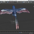 Alex Colorful Bird Ancient God Animal God Bird Parrot Wonder Bird Fantasy Bird Low Face Number Low Model Simple Model Game Movie Level Super Realistic 3d model