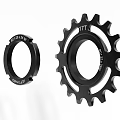 Black Bicycle Gears With 15T And 17T Teeth Count In Different Sizes