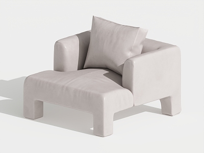 Modern Single Sofa Single Chair Leisure Chair 3d model