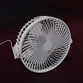 White Air Conditioner Fan With Compact Design And Mesh Cover For Home Use