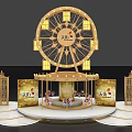 Tianhong Themed Event Stage With Decorative Ferris Wheel And Pavilion Lights