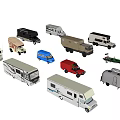 Various Types of RVs and Campers Including Trailers and Motorhomes Models