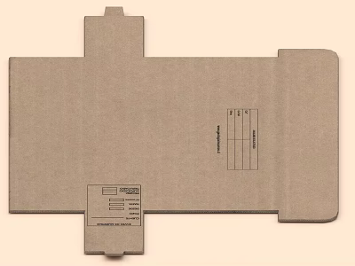 Household Items Eco Friendly Cardboard Packaging Box With Folding Design And Storage Solution 3d model