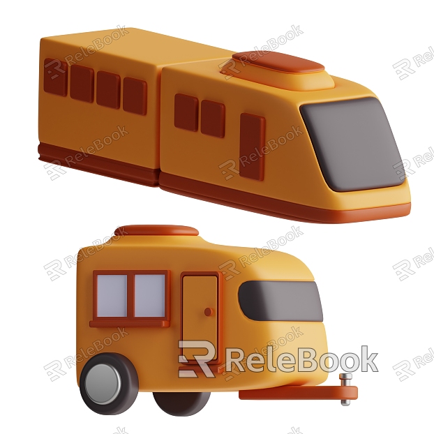 Train Motor Vehicle Cartoon Motor Vehicle Toy Car model