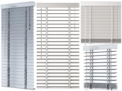 Stylish Venetian Blinds In Various Designs For Modern Home Window Decor 3d model