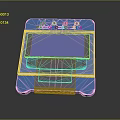 Blue Electronic Module With VCC GND SCL SDA Pins And LCD Display Screen
