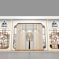 Traditional Chinese Brand Exhibition Booth With Glass Display And Warm Lighting