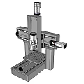 Industrial Precision Equipment For Automated Manufacturing With Robotic Arm And Guide Rails