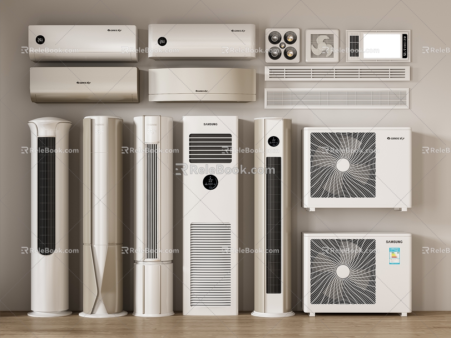 Modern air conditioning air conditioning combination 3d model