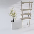 Storage Rack Display Rack Window Display Rack Display Rack Bookshelf 3d model