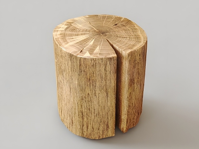 Modern tree stump tree wood stump big tree stump 3d model