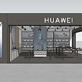 Wind mobile phone tablet notebook version of computer electronic products digital exhibition hall 3d model