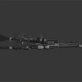 Tactical Sniper Rifles With Scopes Barrels And Modern Design On Dark Background