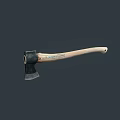 Premium Steel Axe with Comfortable Wooden Handle for Durable Home Hardware Tools