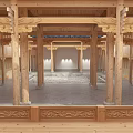 Chinese Ancient Ancestral Hall Ancient Architecture Ancestral Hall 3d model