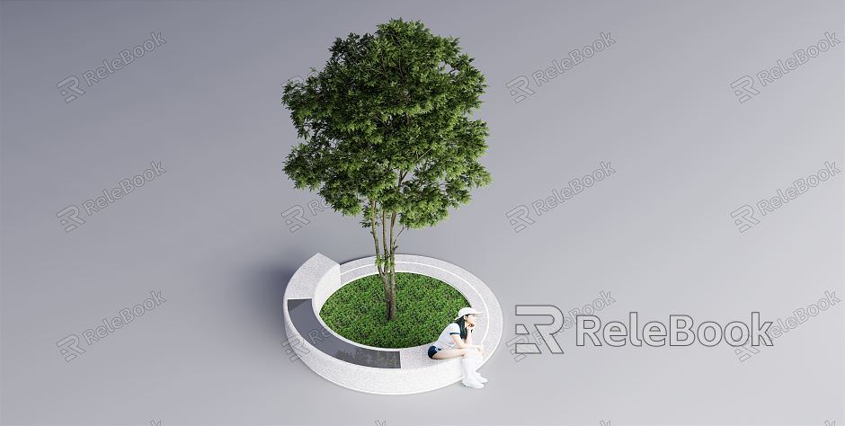 Modern Tree Pond model