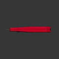 Red Milwaukee Utility Knife With Ergonomic Black Handle And Reflective Surface