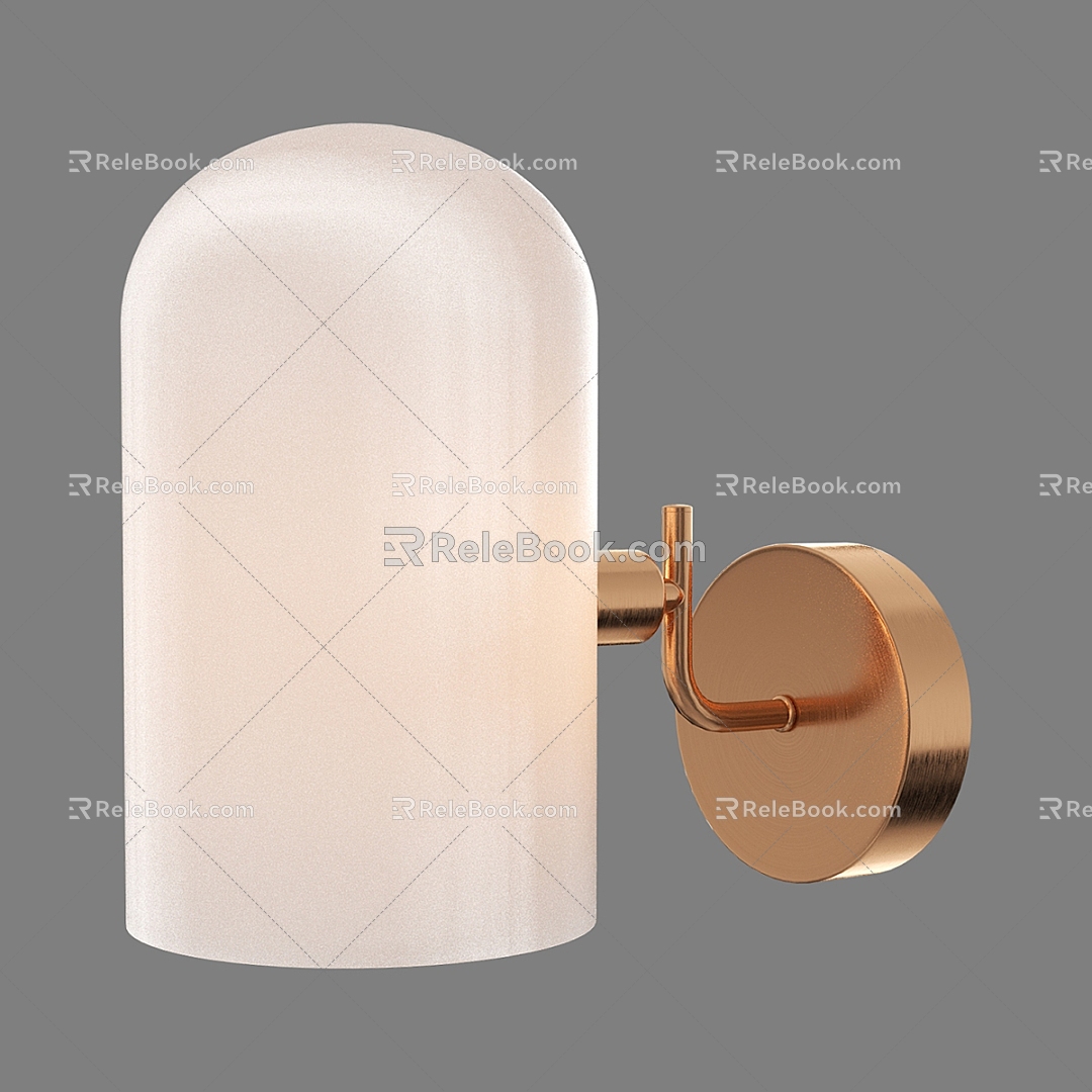 Simple Light Luxury Wall Lamp 3d model