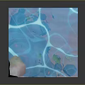 Natural Rock Formation with Layered Blue Water and Clear Aquatic Layers