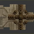 Traditional Wooden Church Architecture With Onion Domes And Spire Design